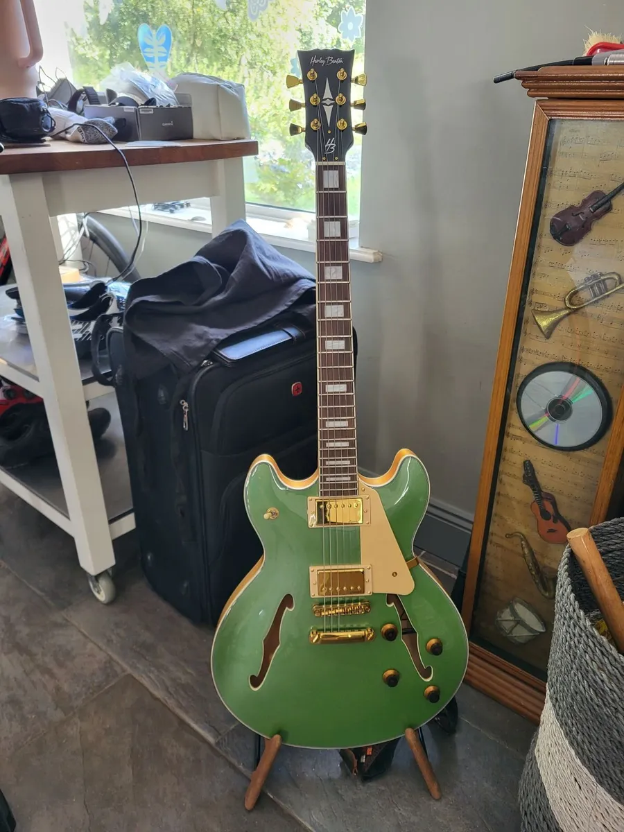 Harley Benton HB-35Plus Metallic Green - Image 3