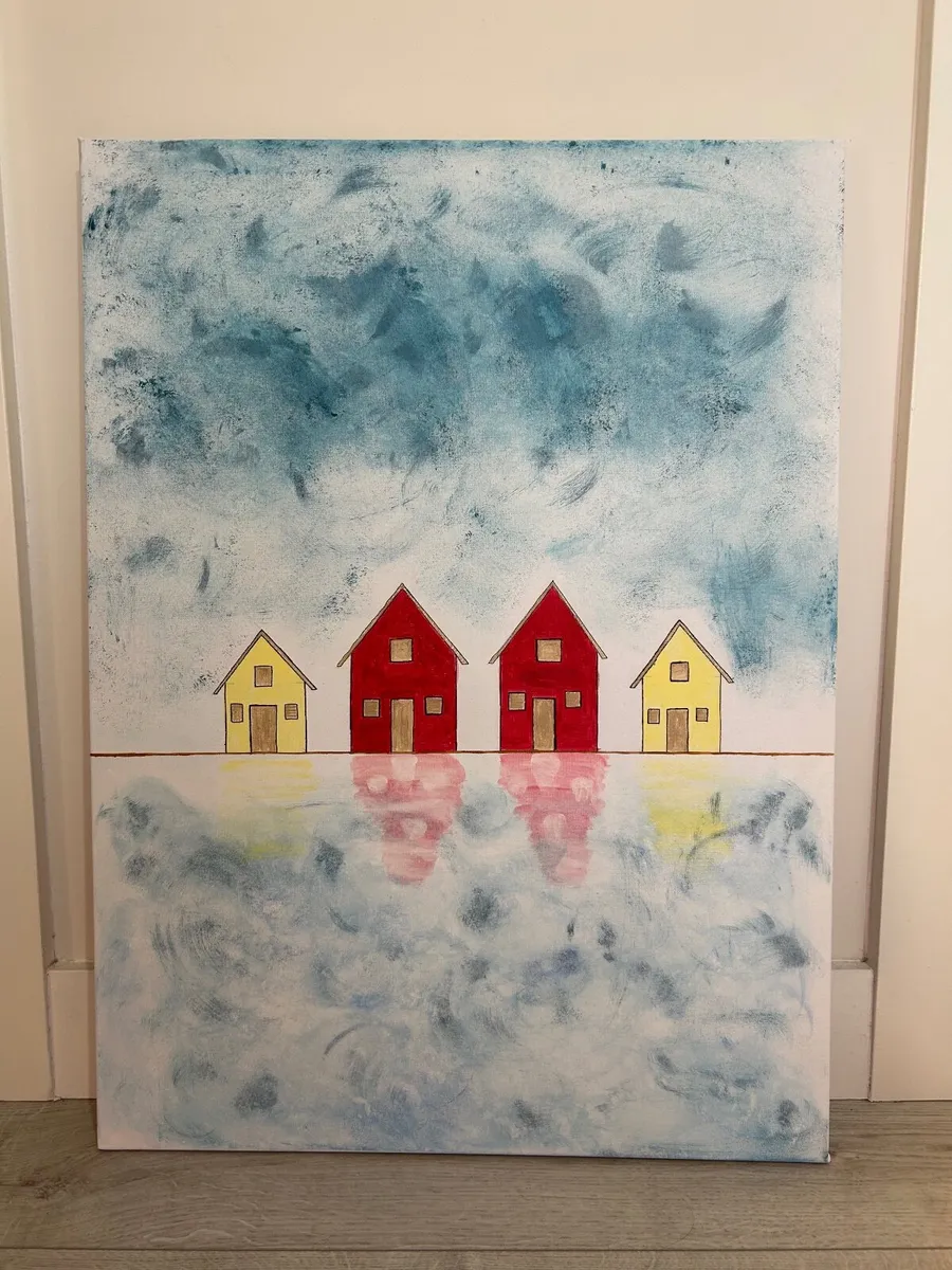 Large lakeside painting - Image 2