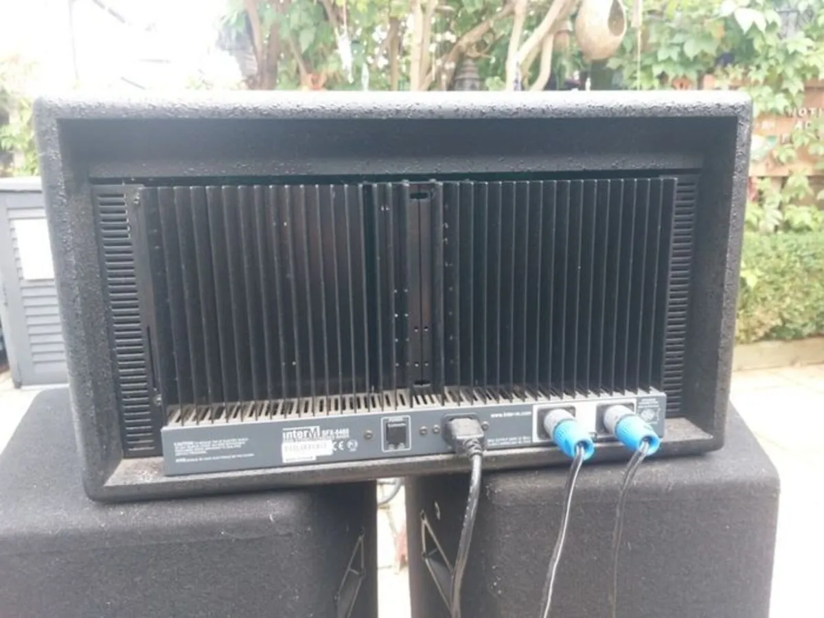 Complete PA System - Inter-M Powered Mixer & Twin - Image 4
