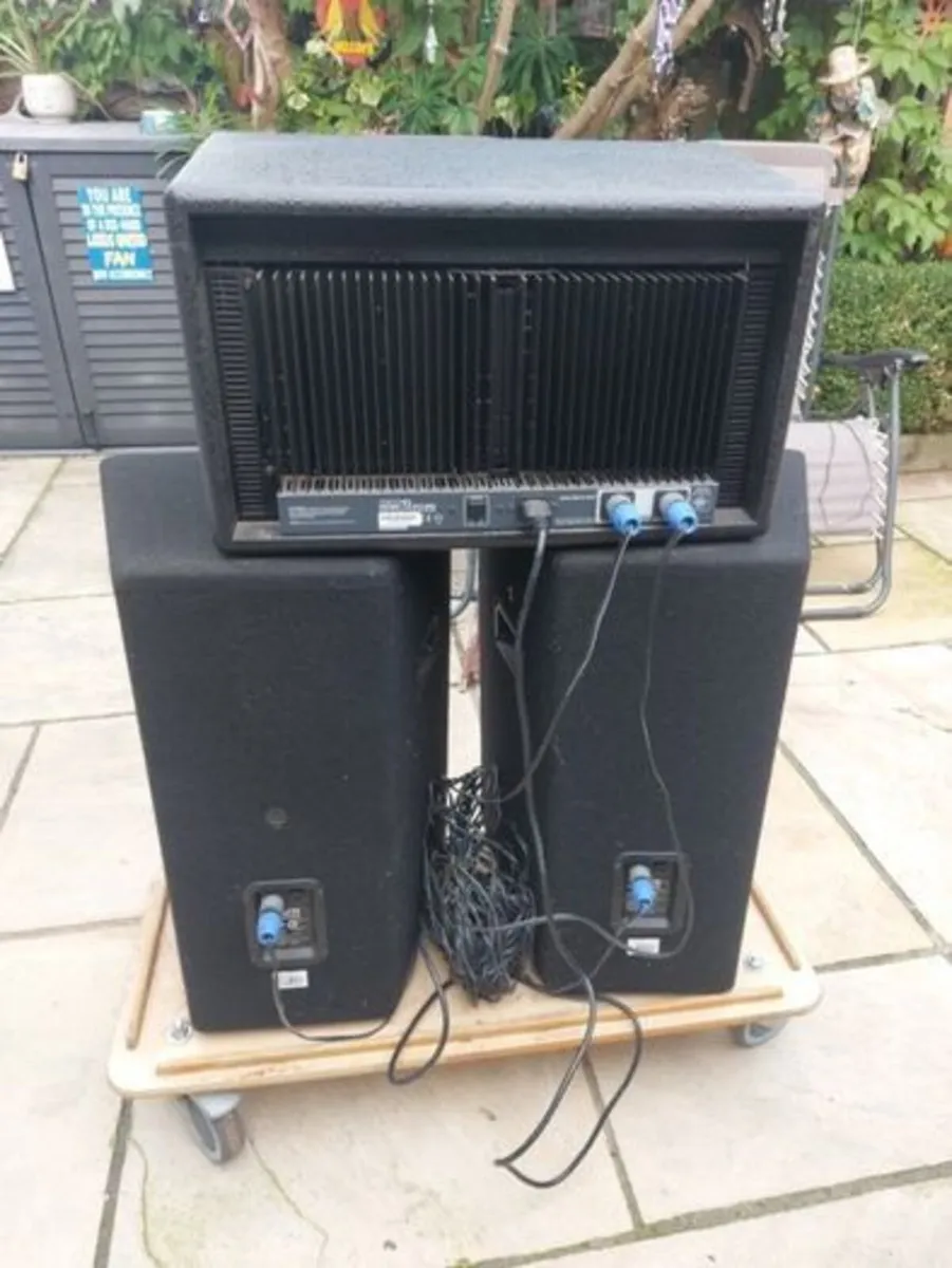 Complete PA System - Inter-M Powered Mixer & Twin - Image 2