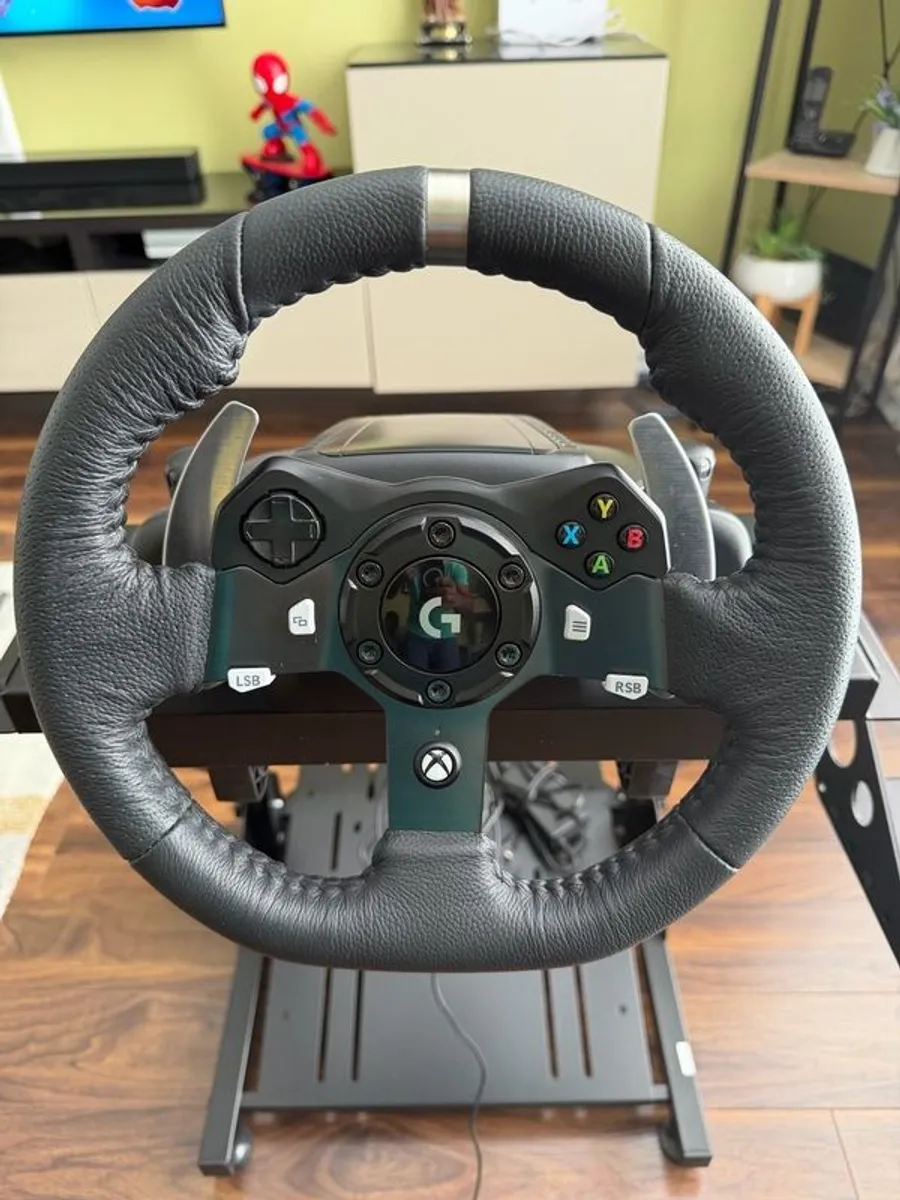 Logitech XBox/PC Racing Wheel and Stand (combined) - Image 1