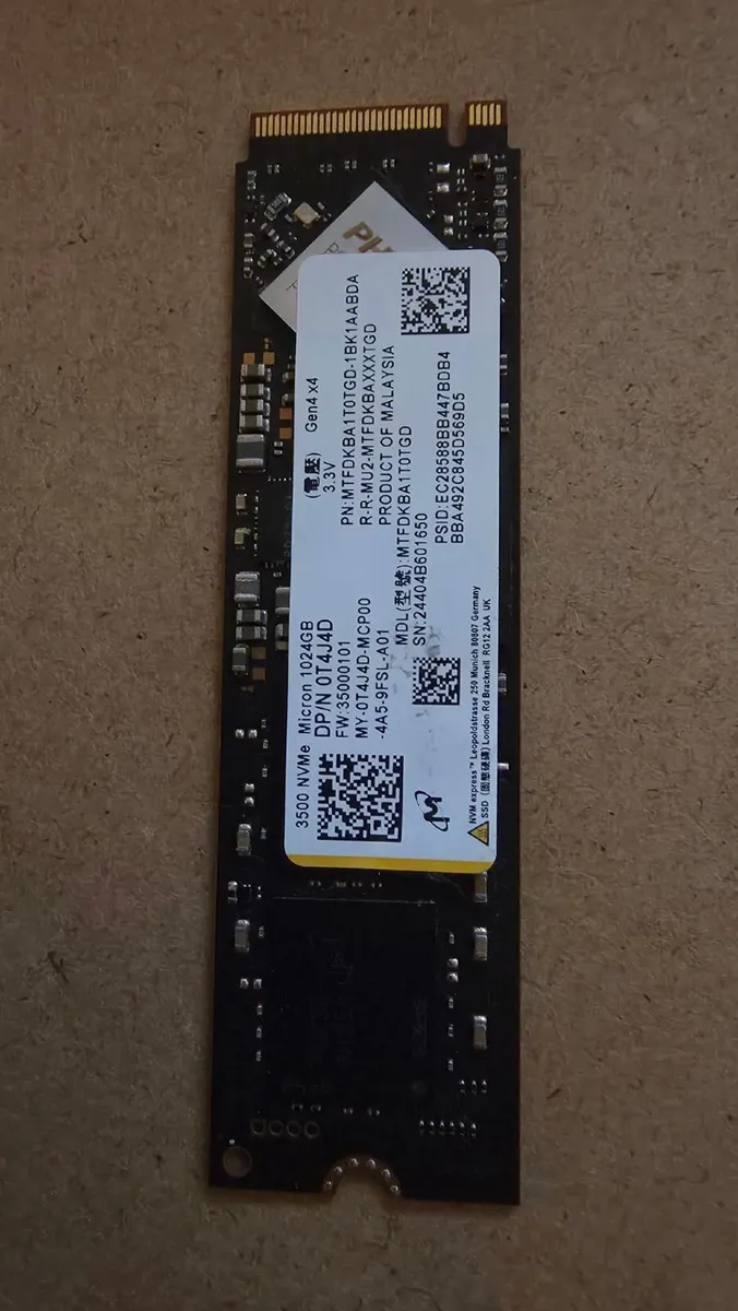 Micron 3500 1TB NVMe SSD M.2 Gen4 - Image 2