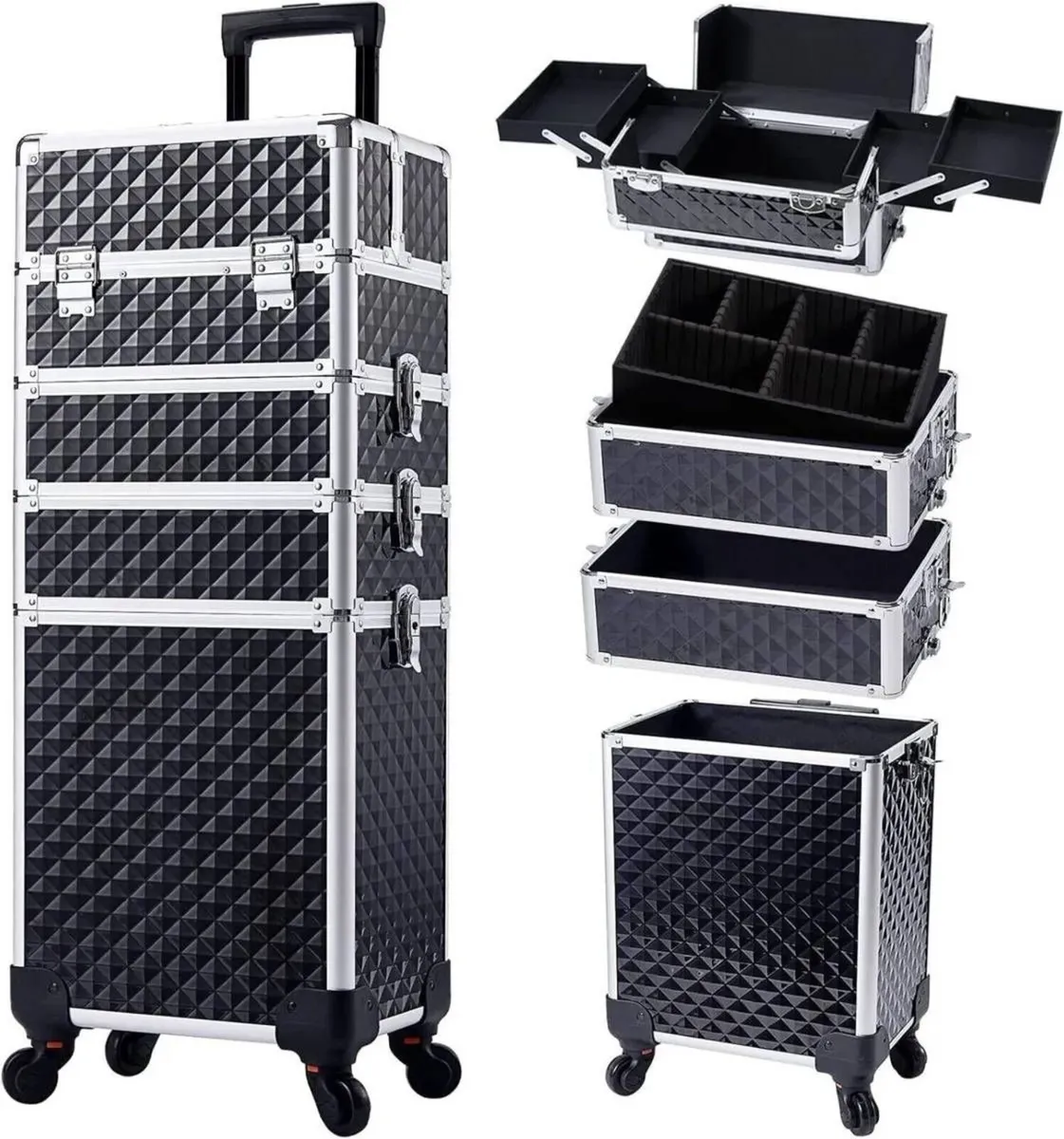Makeup Artist Trolley Case with Removable Cases - Image 1