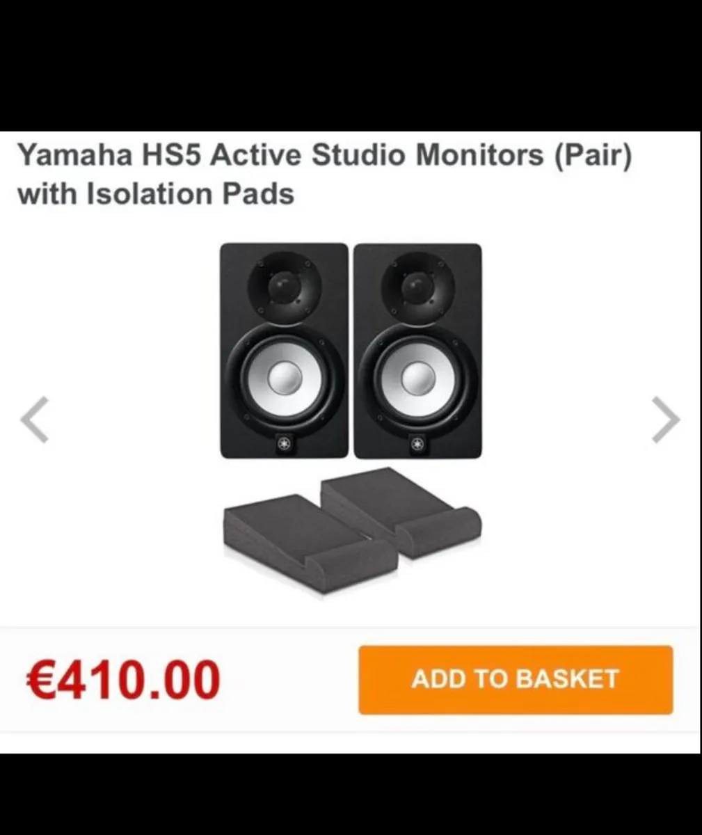 Yamaha S5 pair and isolation pads - Image 1