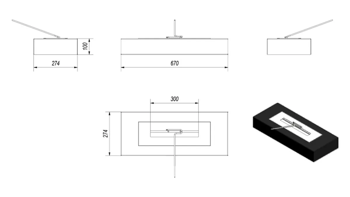 Biofireplace India Max Black - Image 3