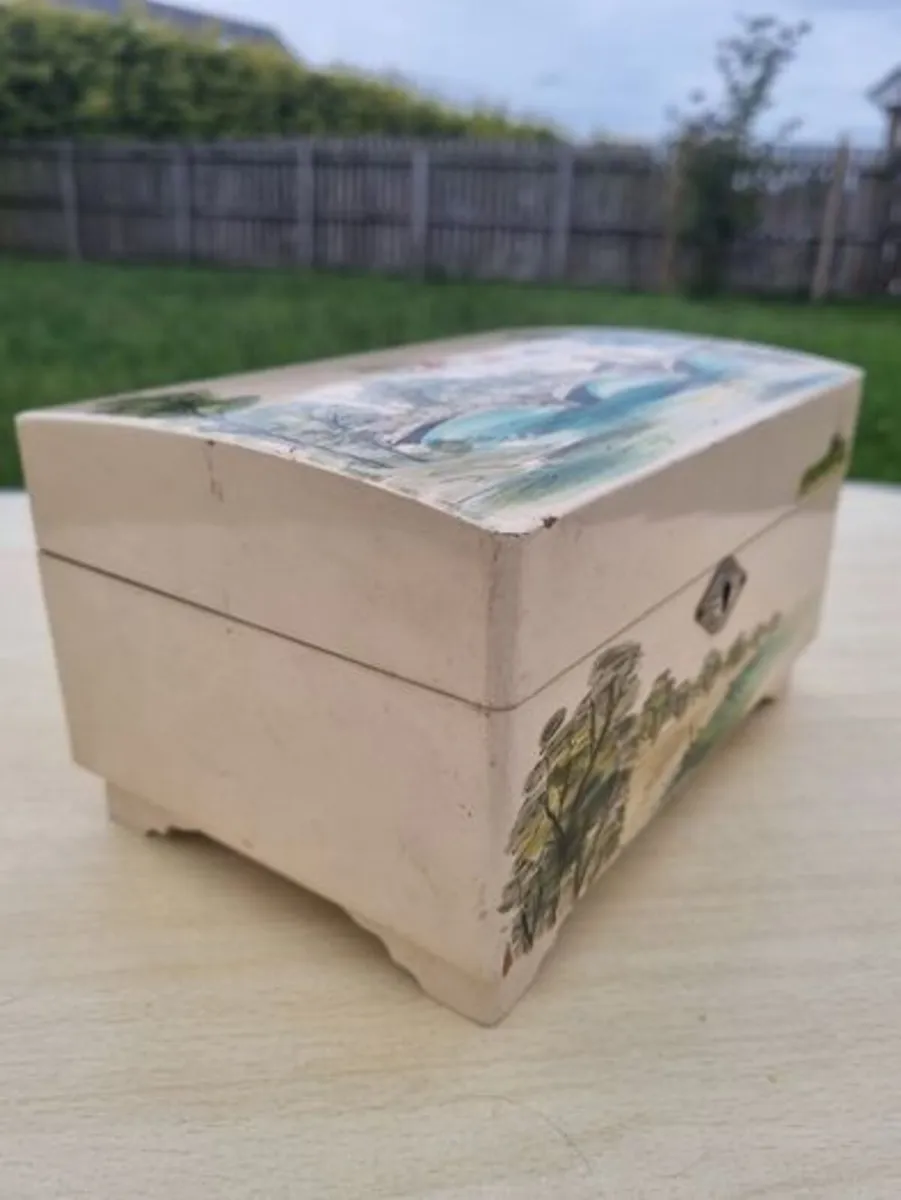 Antique Japanese music box with jewelry box - Image 2