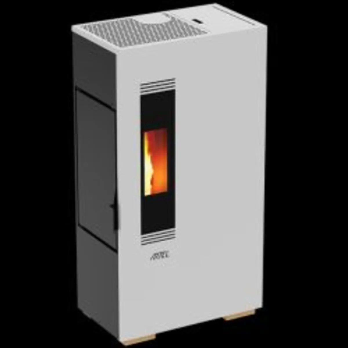 Mini 5 White Wood Pellet Stove - Image 2