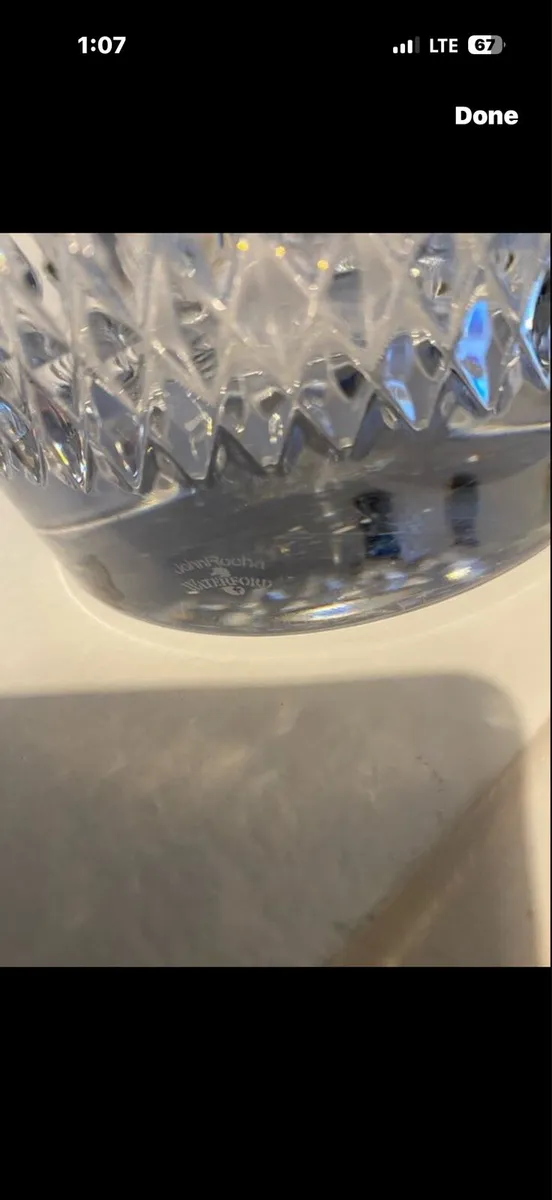 Large Heavy Waterford Crystal Vase - Image 3