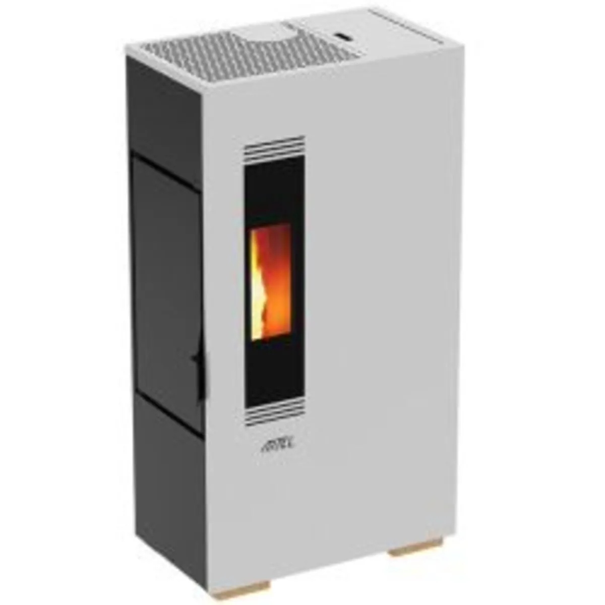 Mini 5 White Wood Pellet Stove - Image 1