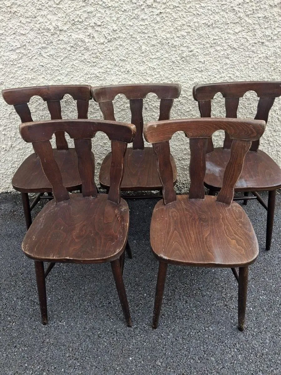 5 Wooden Chairs - Image 2
