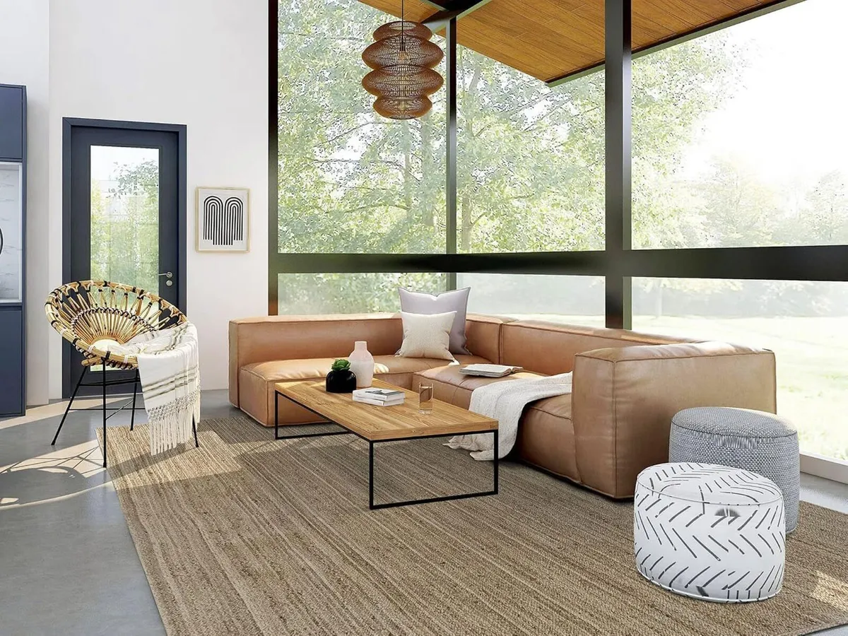 Rug Jute Alhambra Natural Colour Area 100% Fibre - Image 2