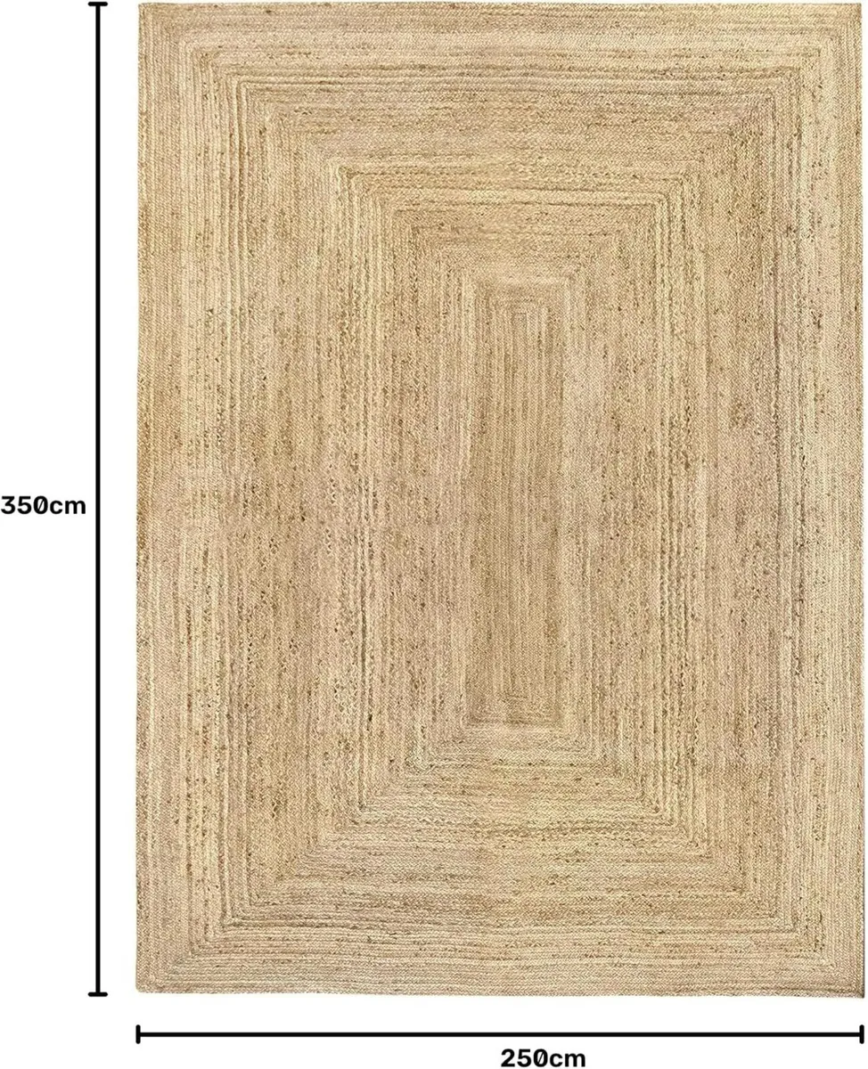 Rug Jute Alhambra Natural Colour Area 100% Fibre - Image 3