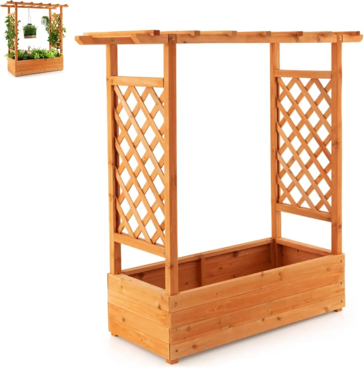 Garden Bed with Arch Trellis - Image 1