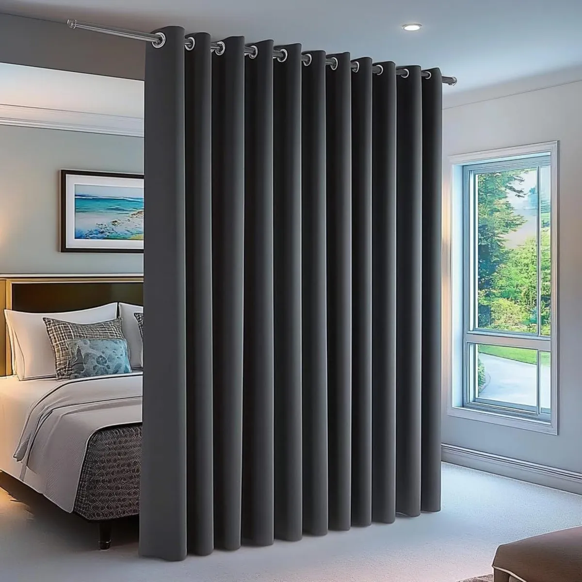 Blackout Room Divider Curtain Thermal Insulated - Image 1