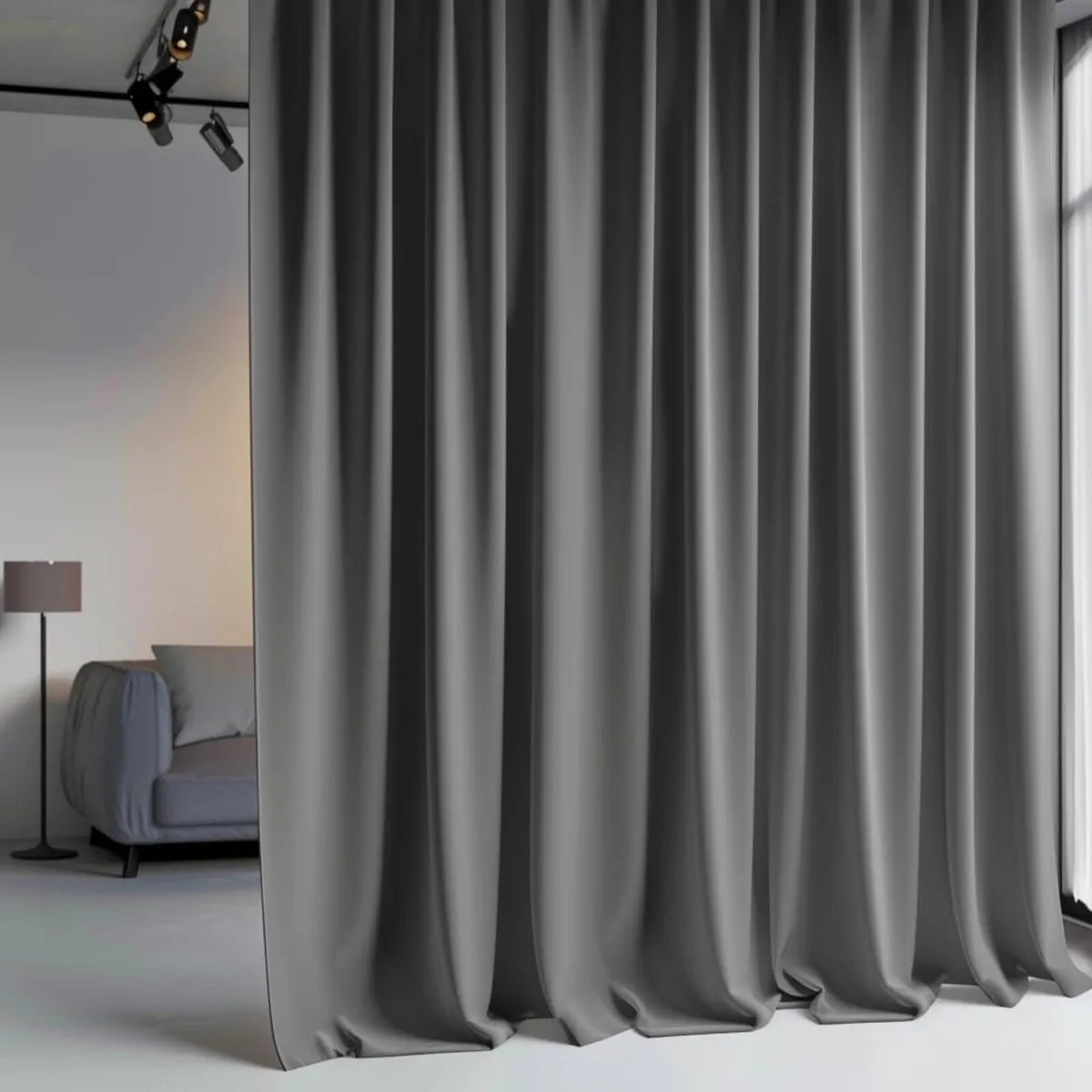 Blackout Room Divider Curtain Thermal Insulated - Image 4