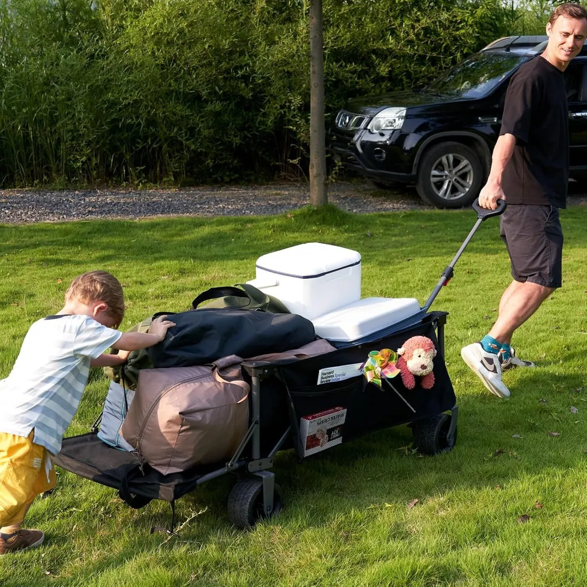Widened Folding Festival Trolley Xxl with Brakes - Image 4