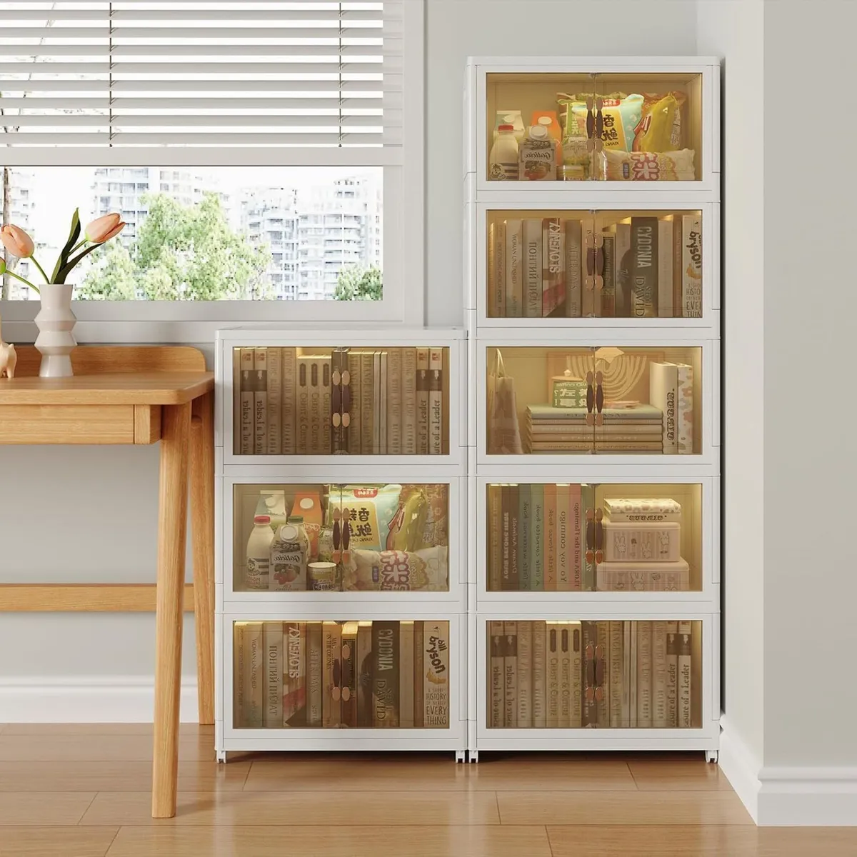 Stackable Plastic Storage Boxes with Lids Box - Image 1