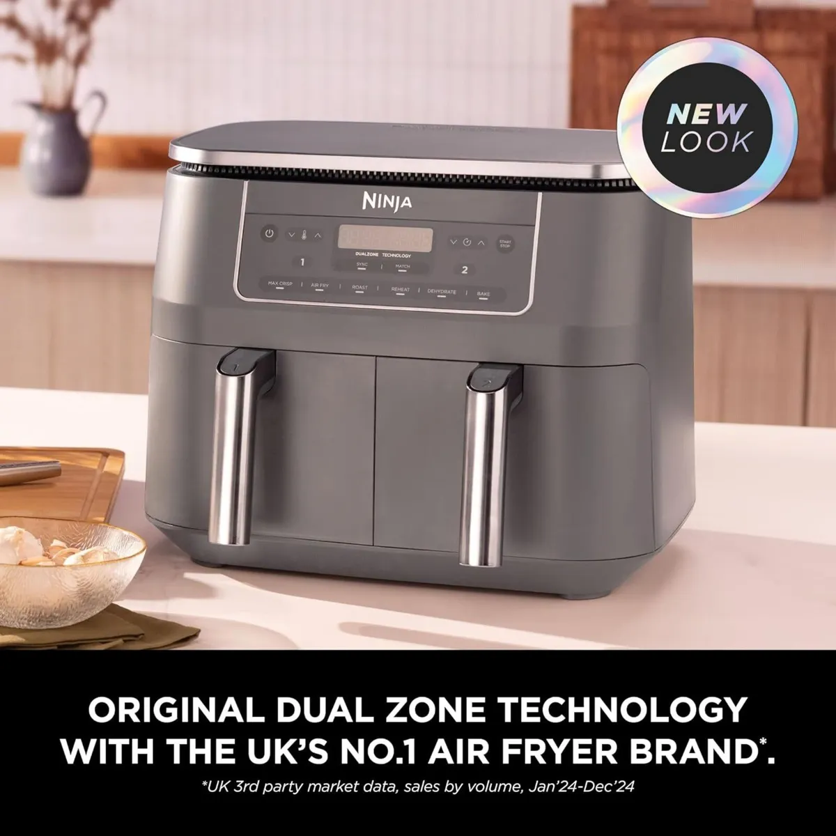 Dual Zone 6-In-1 7.6L Air Fryer 2 Drawers - Image 2