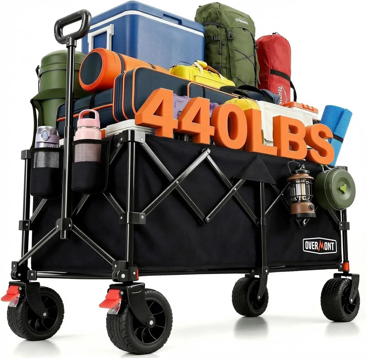 270L Extra Large Folding Festival Trolley Cart - Image 1