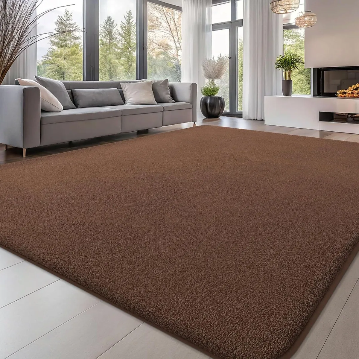 Modern Fluffy Large Rugs Living Room - Image 1