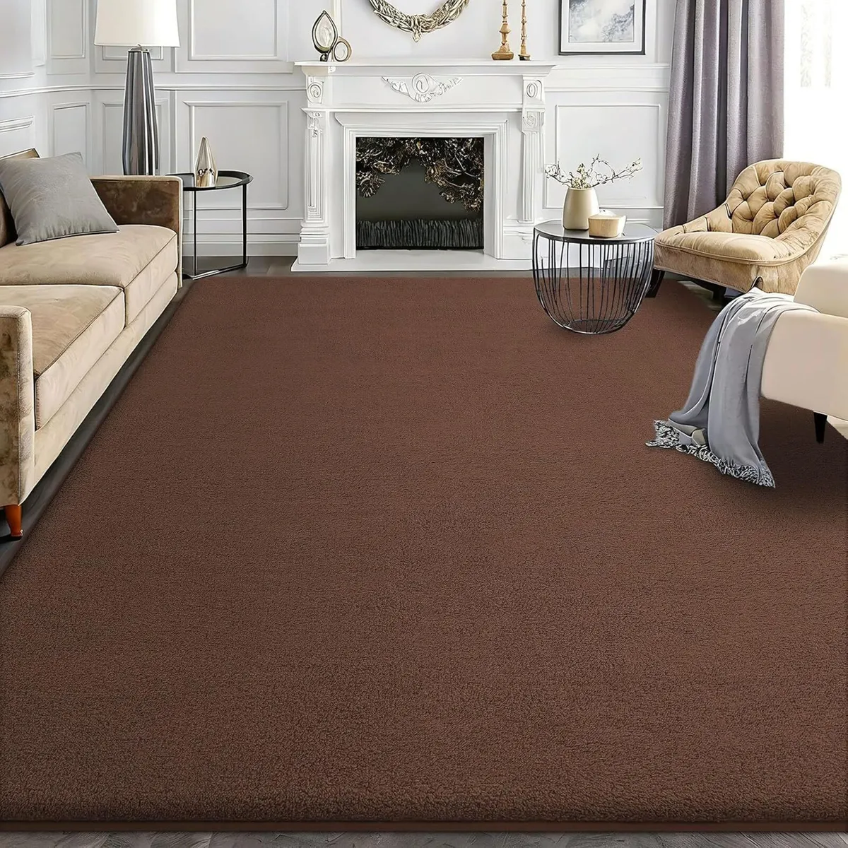 Modern Fluffy Large Rugs Living Room - Image 2