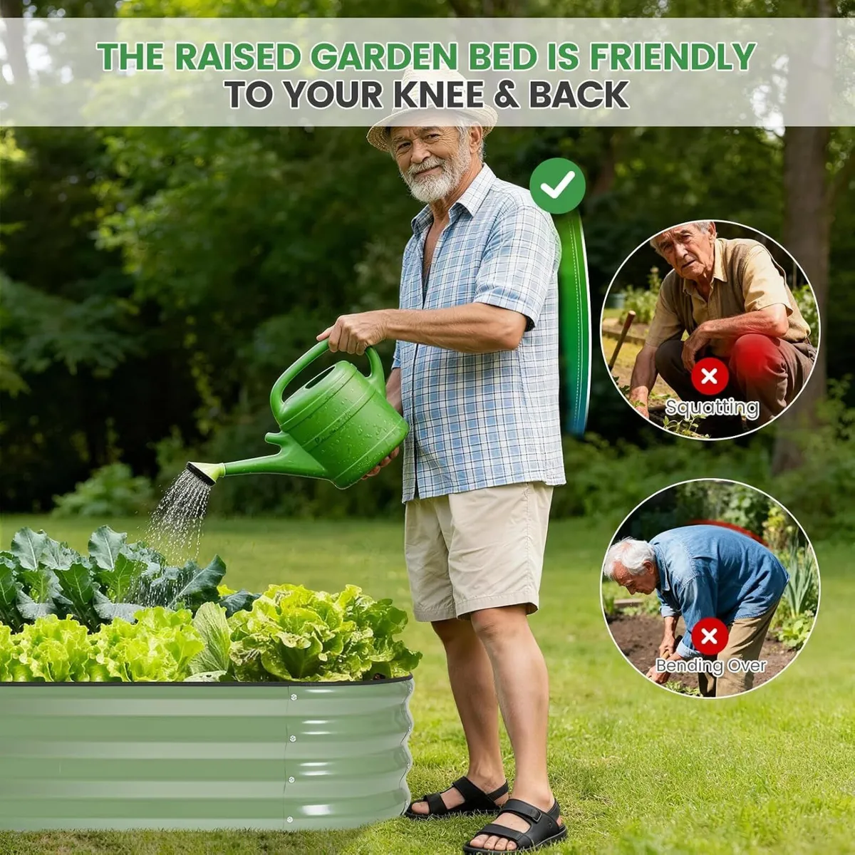 Raised Beds for Garden Galvanized Steel Planters - Image 3