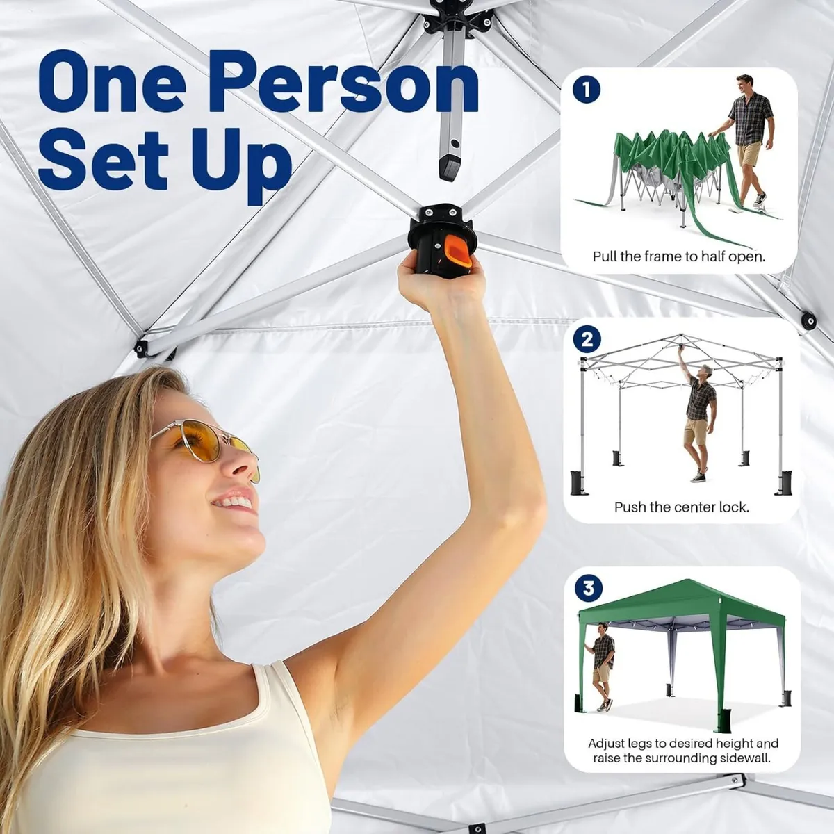 Pop Up Gazebo with Sides 3m X Upf - Image 2