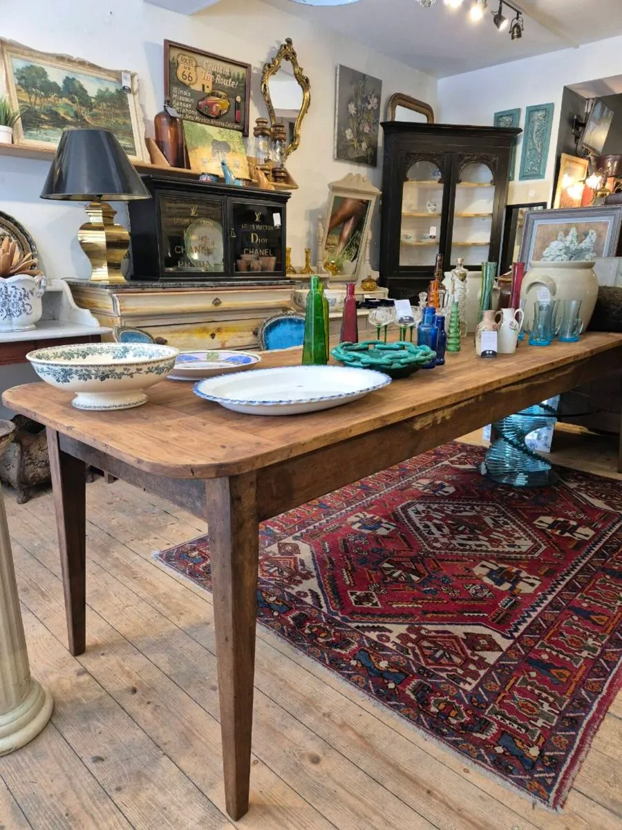 French antique dining table - Image 1
