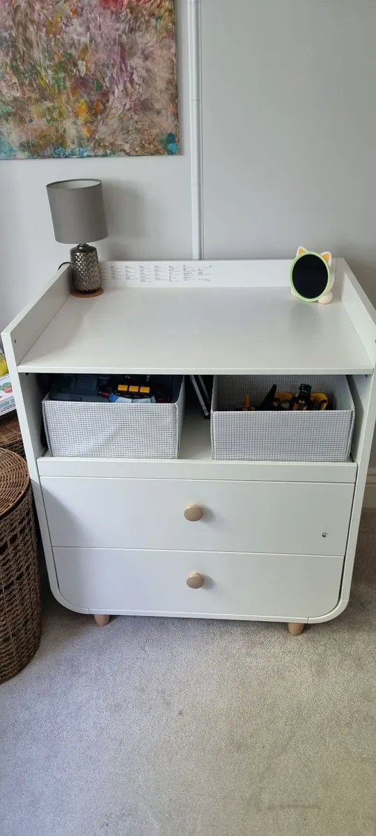 Changing table with drawers white | Ikea MYLLRA - Image 4