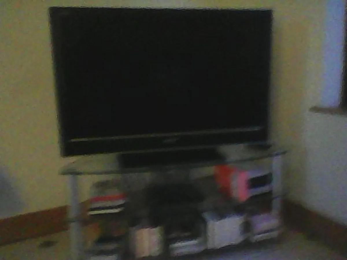 TV and glass stand