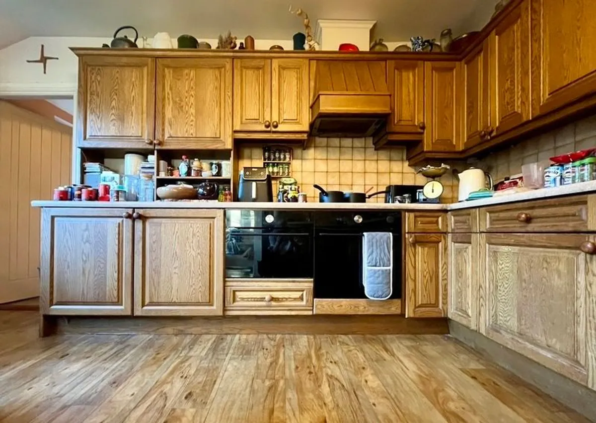 Kitchen Units - Solid Oak - Full Set - Image 1