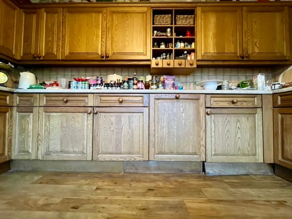 Kitchen Units - Solid Oak - Full Set - Image 2