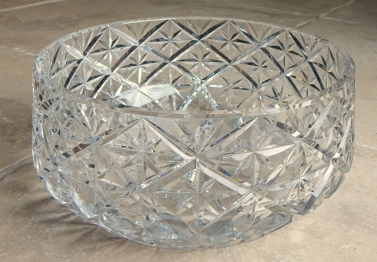 Large Cut Crystal Bowl - Image 1