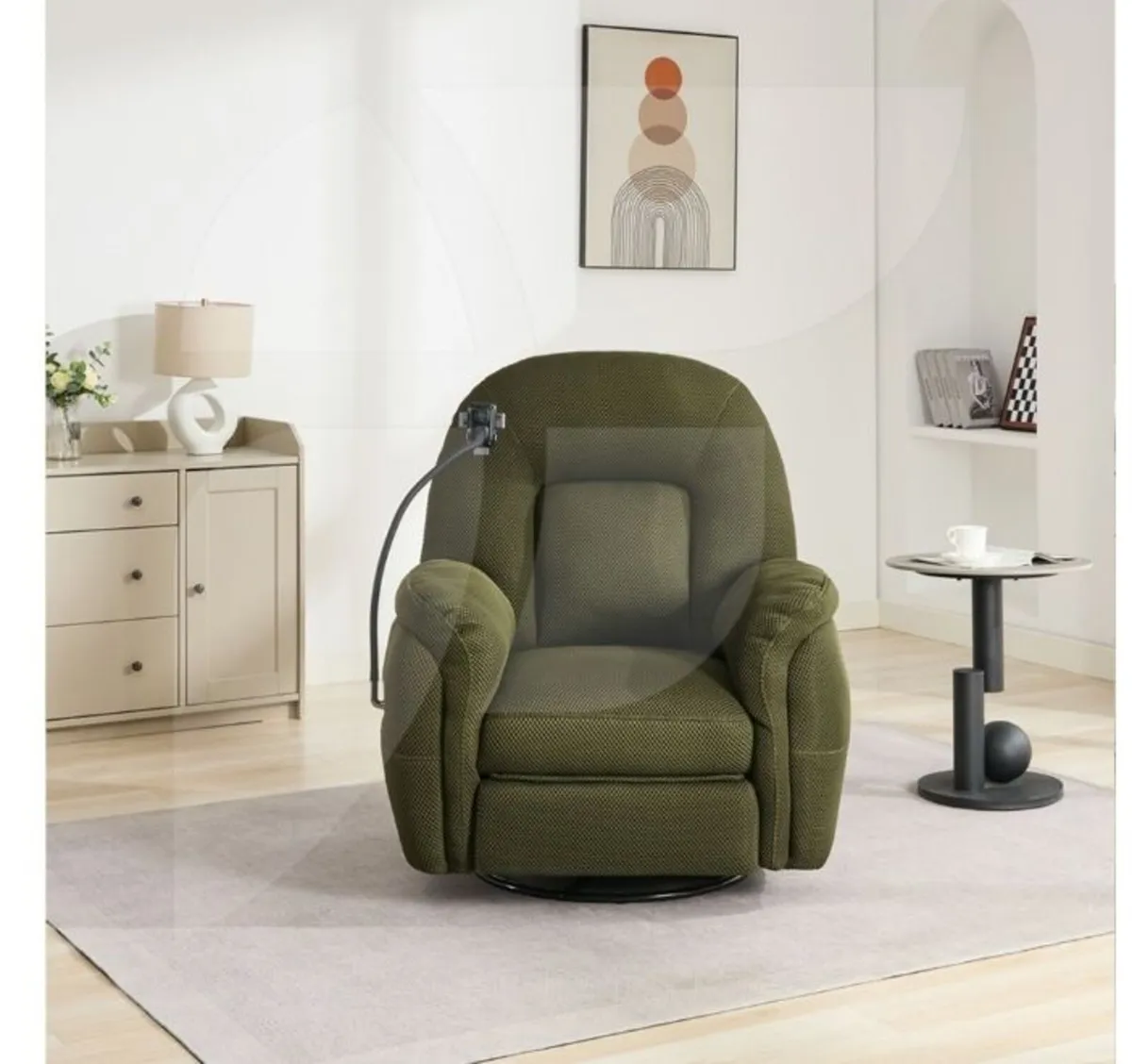 Sienna Reclining Chair with Phone Holder / 3 Colou - Image 2