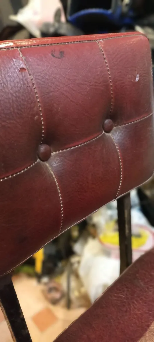1960s Low Bar Stool with Back - Image 1