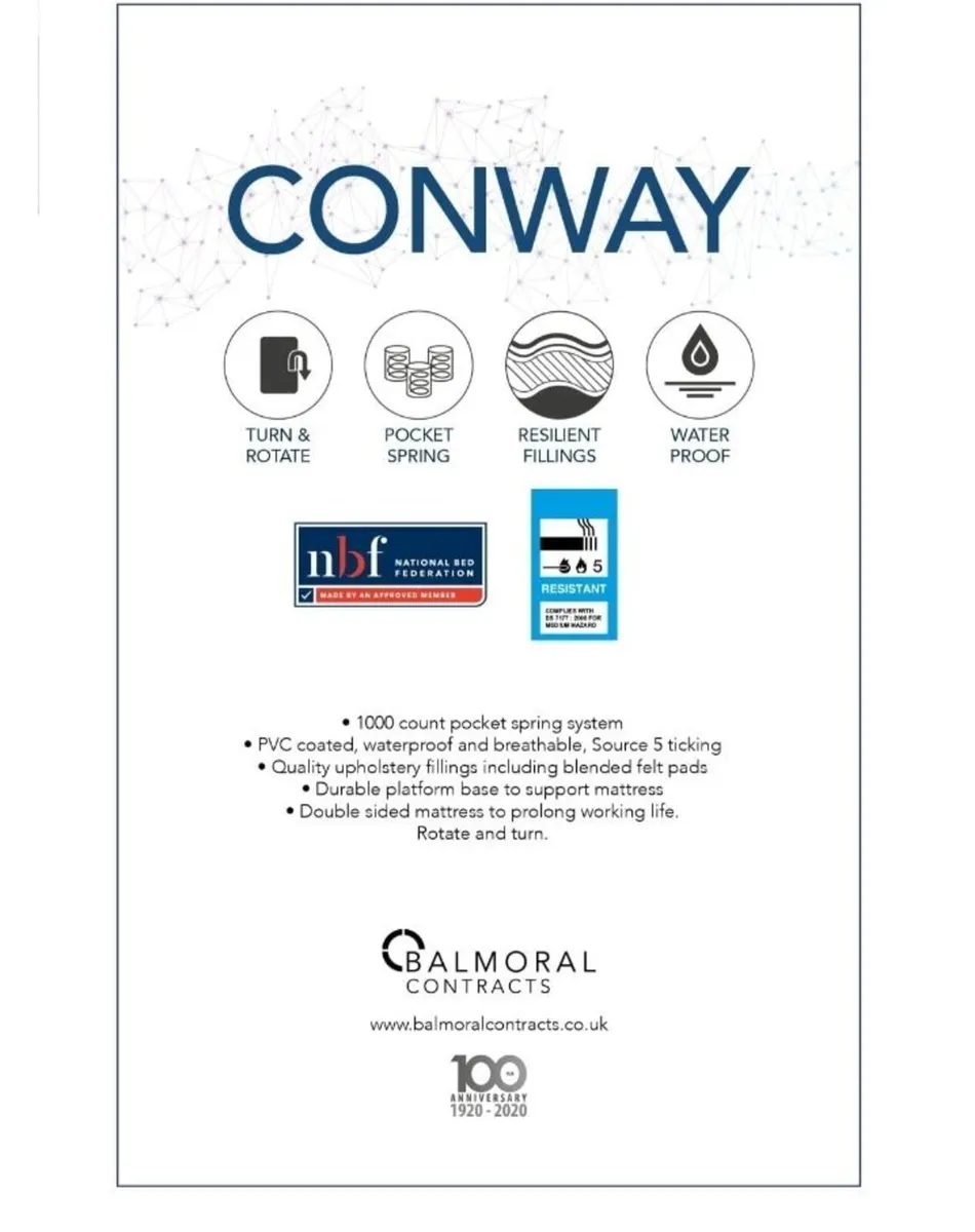 Conway Contract Waterproof Mattress - Image 3