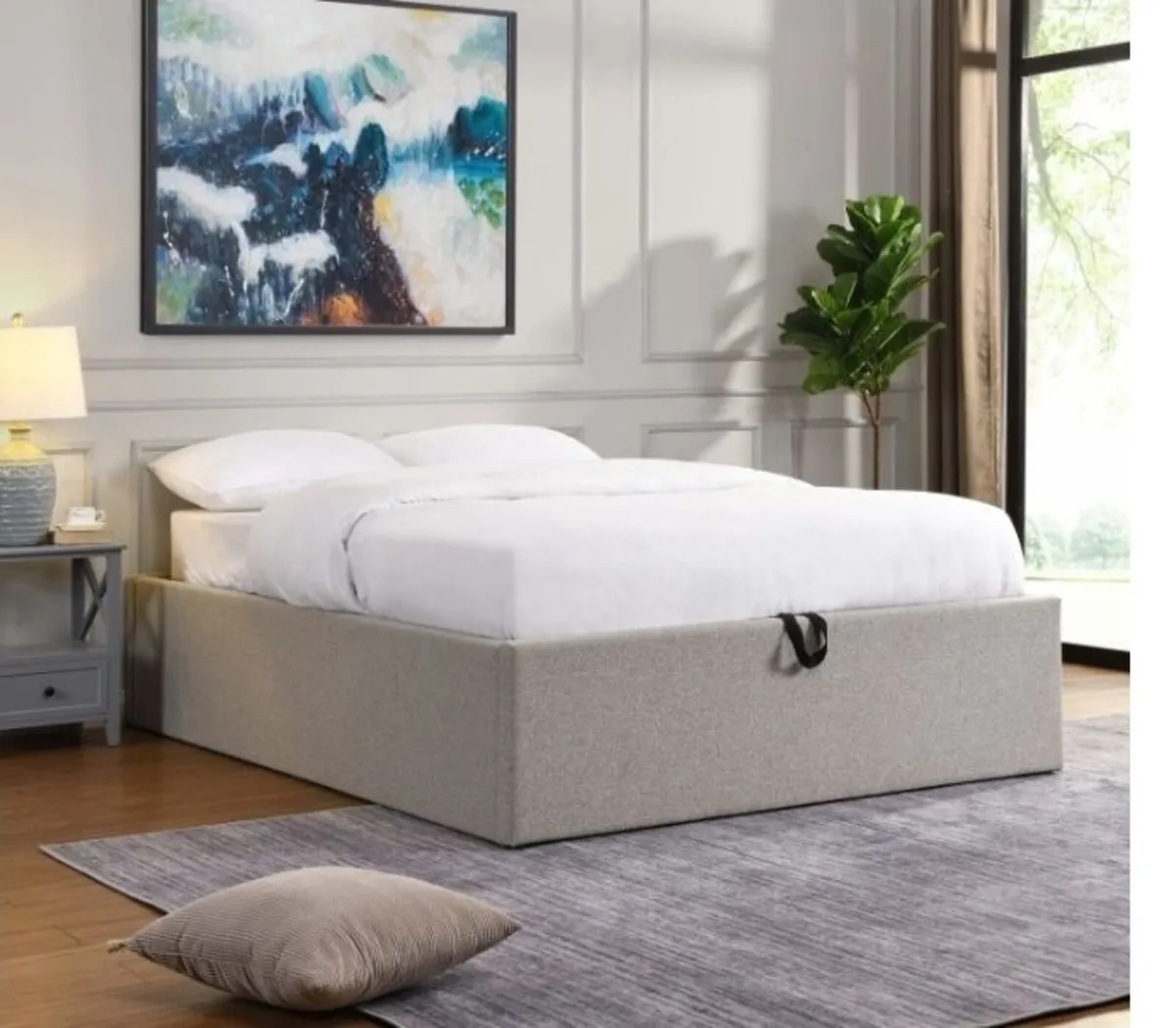 Oasis Base / Linen Grey Fabric - Image 1