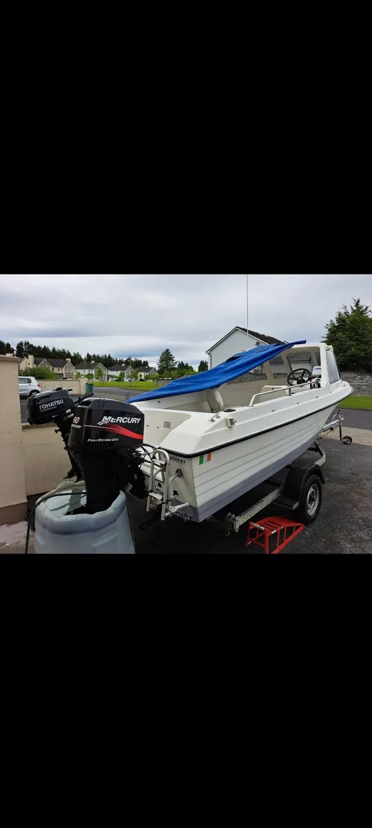 2004 explorer elite mercury 60hp roller trailer - Image 3