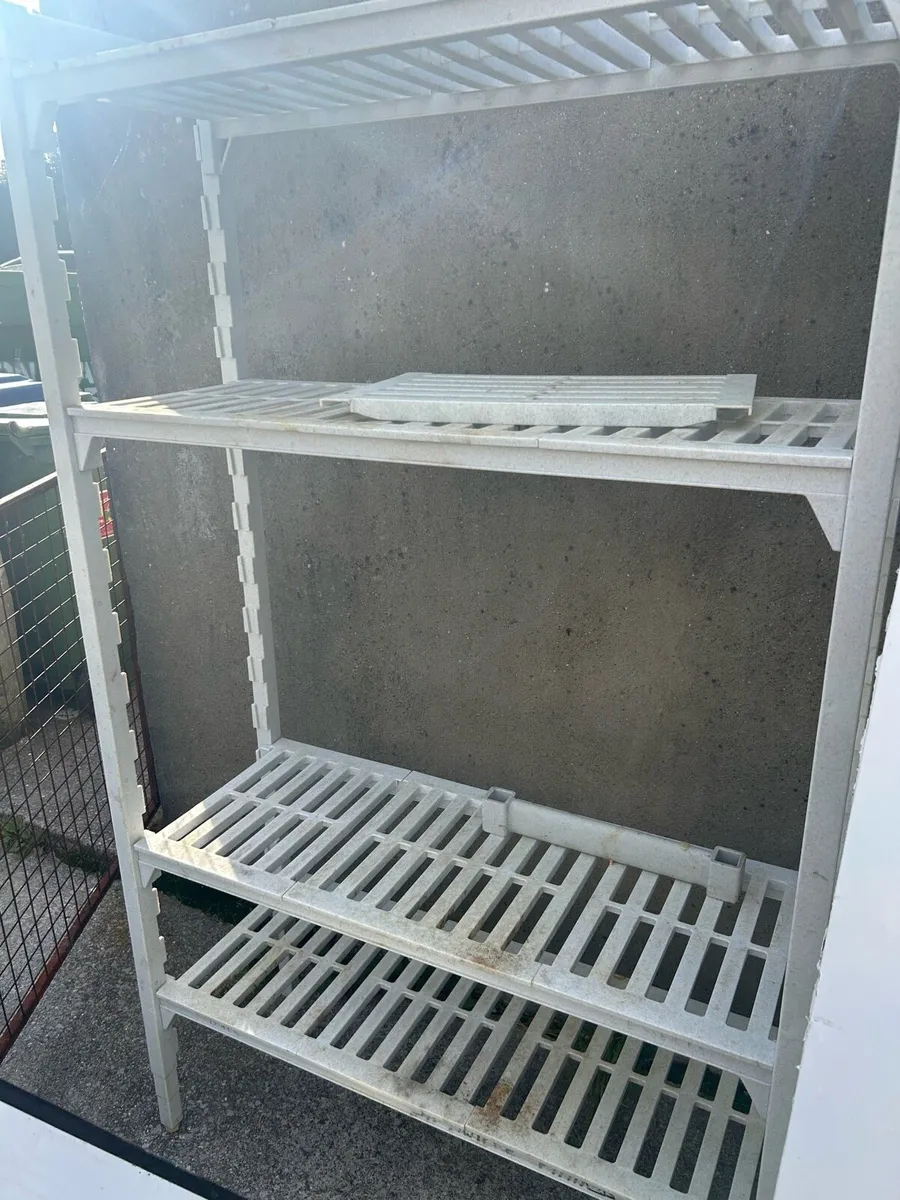 Cold room door with frame and shelving - Image 4