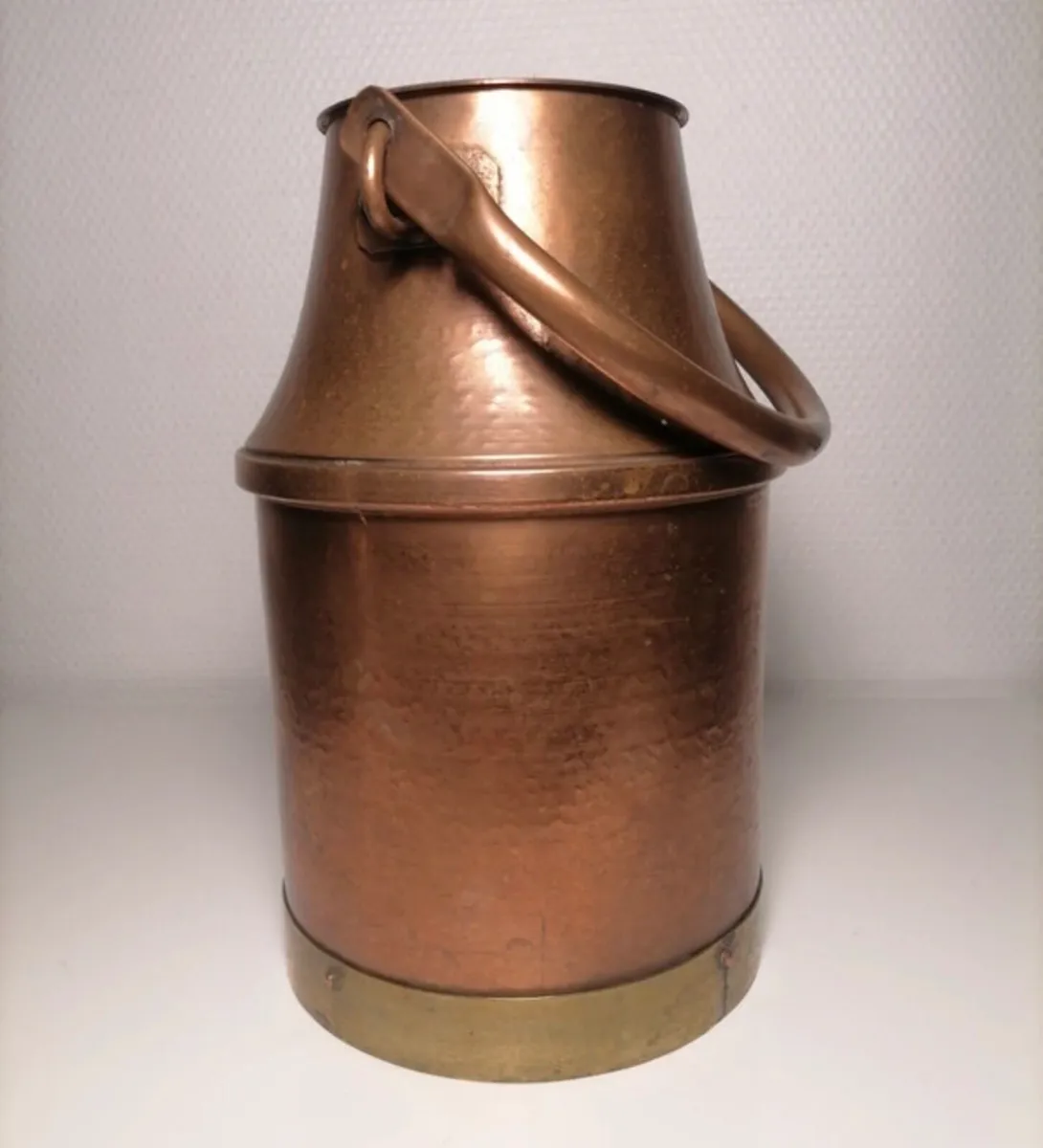 Vintage copper and brass milk churn - Image 3