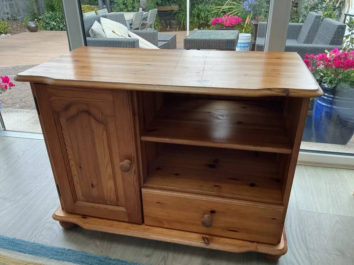 Solid Pine TV Unit - Image 1