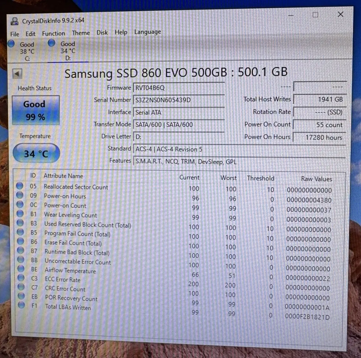 Samsung 860 EVO 500 GB SATA 2.5 Inch SSD - Image 2
