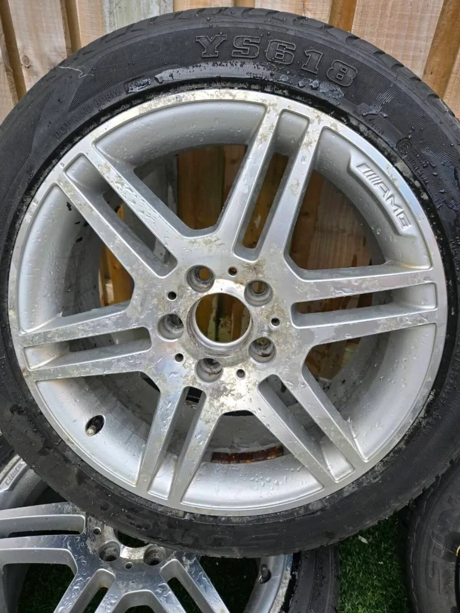 Genuine Mercedes-Benz AMG 17” Alloy Wheels & Tyres - Image 3