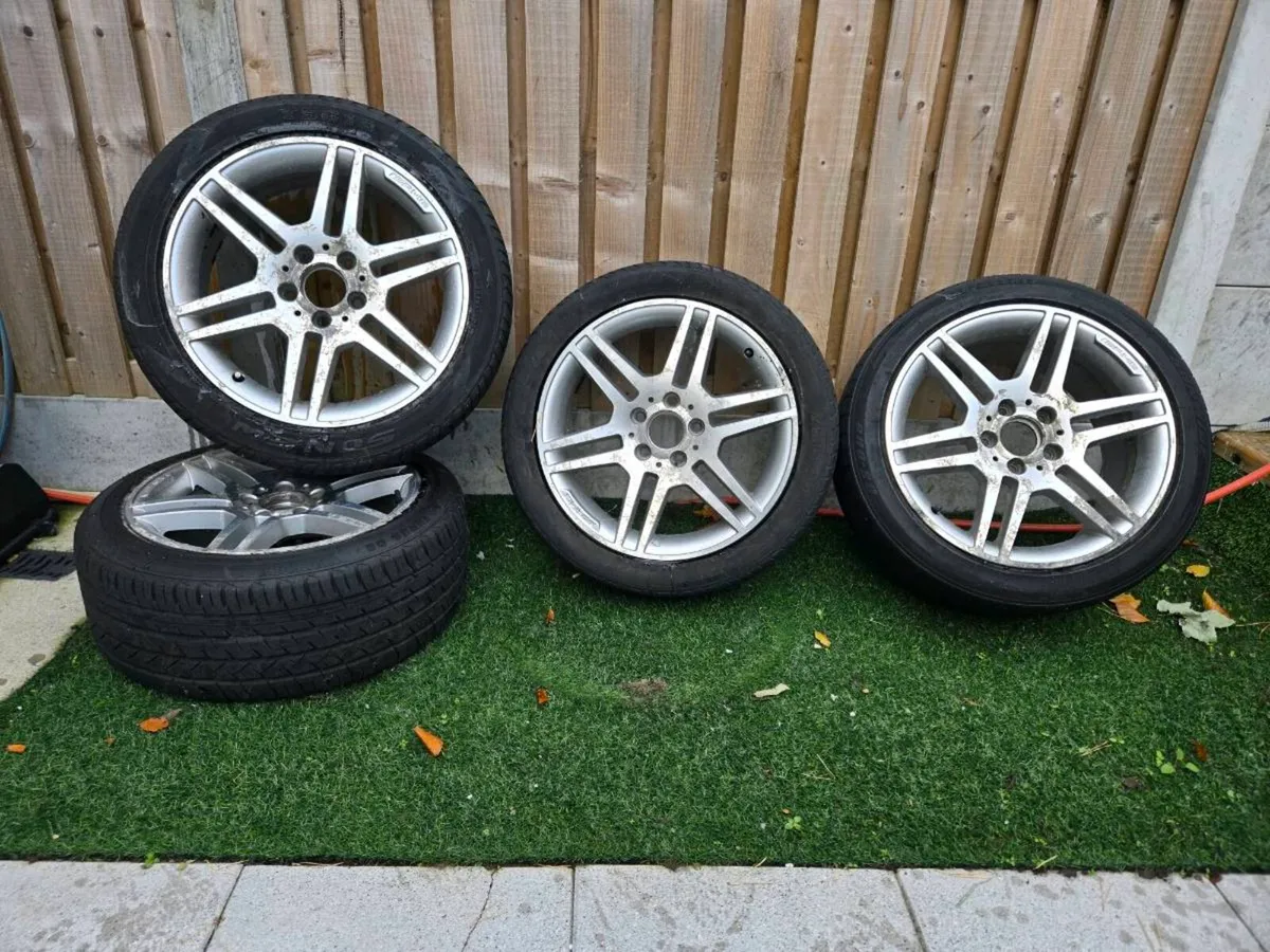 Genuine Mercedes-Benz AMG 17” Alloy Wheels & Tyres - Image 1