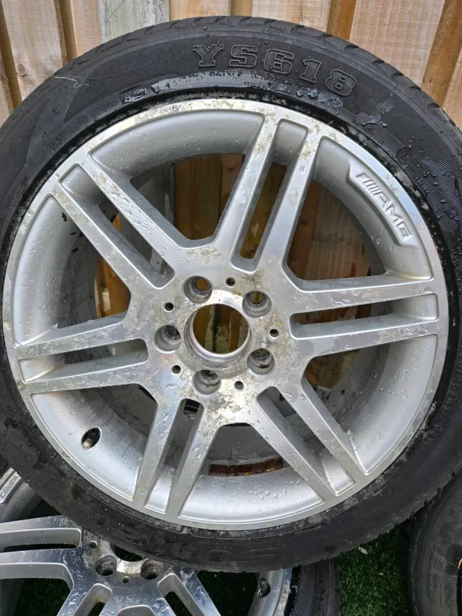Genuine Mercedes-Benz AMG 17” Alloy Wheels & Tyres - Image 2