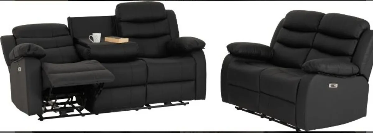 Roma 3+2 Electric Recliner Suite / 2 Colours - Image 1