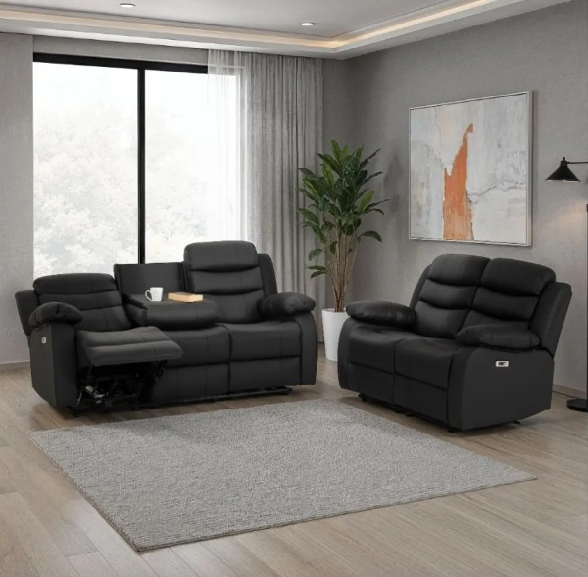 Roma 3+2 Electric Recliner Suite / 2 Colours - Image 2