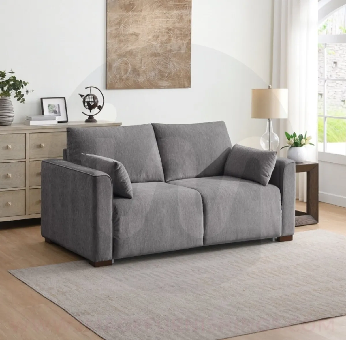 Scottsboro Full Foam Sofa Bed – Light Grey - Image 1