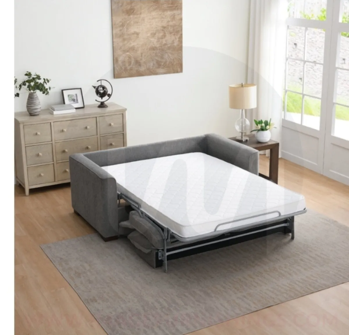 Scottsboro Full Foam Sofa Bed – Light Grey - Image 2