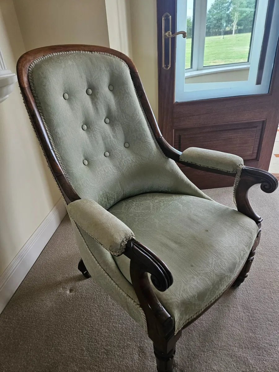 Antique library chair